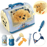 Pet Care Playset Dog Toys for Kids, Pet Vet Play Set with Case, Toddler Toys for Age 2-8